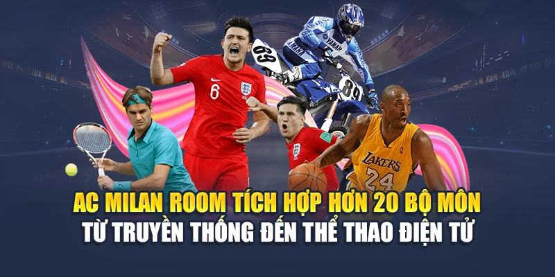AC Milan Room tích hợp hơn 20 bộ môn từ truyền thống đến thể thao điện tử