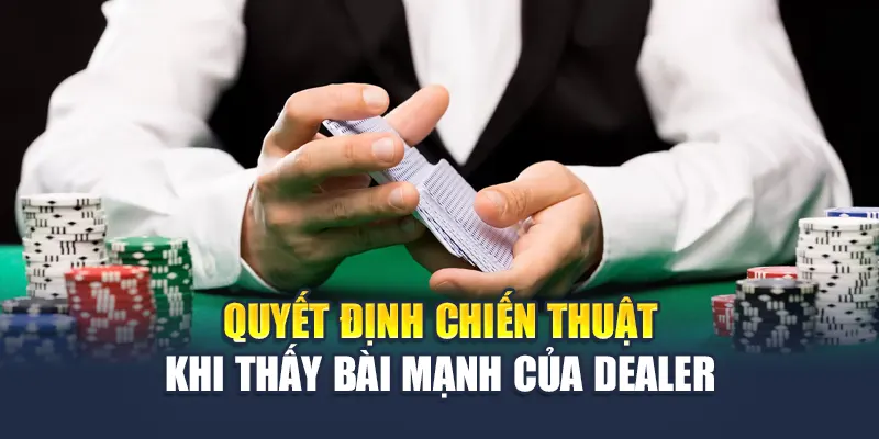 Trải Nghiệm Double Exposure BlackJack Đỉnh Cao Tại M88 3 Quyết định chiến thuật khi thấy bài mạnh của dealer
